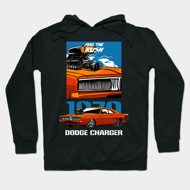 Classic Charger SRT Car Hoodie by milatees